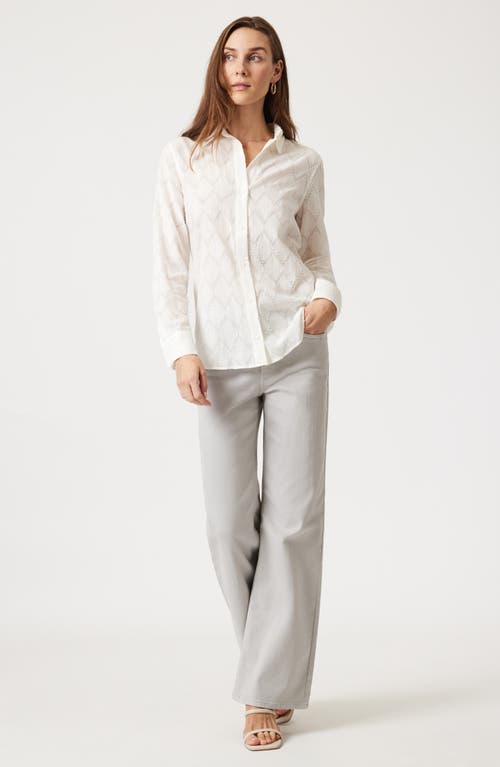 MAVI JEANS MAVI JEANS CLIP DOT DIAMOND COTTON BUTTON-UP SHIRT 