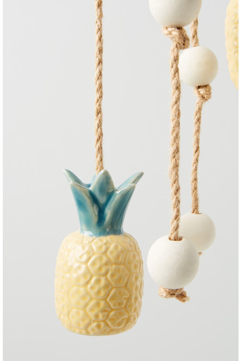 Anthropologie Pineapple Wind Chime, Alternate, color, YELLOW