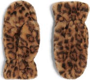 Apparis Coco Leopard Faux Fur Gloves