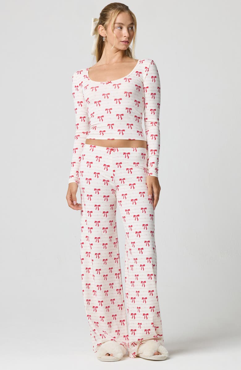 Florence by Mills Rib Print Pants, Alternate, color, Tied Up