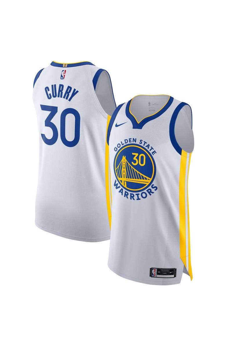 Nike Men's Nike Stephen Curry White Golden State Warriors Authentic Jersey - Association Edition, Main, color, White