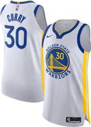 Nike Men's Nike Stephen Curry White Golden State Warriors Authentic Jersey - Association Edition