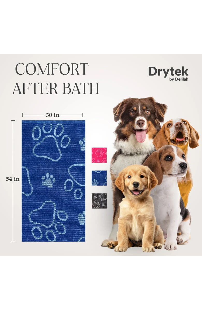 Delilah Home Drytek Dog Bath Towel, Alternate, color, Black