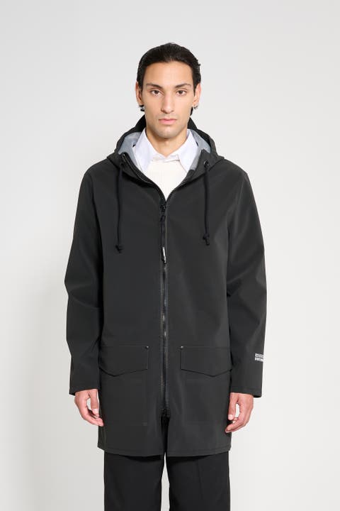 Stockholm Patch Matte Raincoat