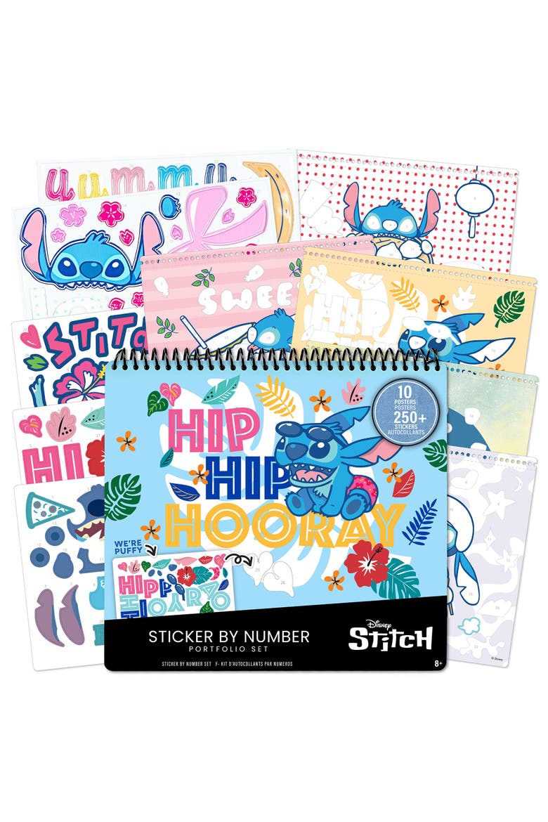 Disney Stitch Sticker By Number Set 250+ Stickers, Main, color, Multicolored