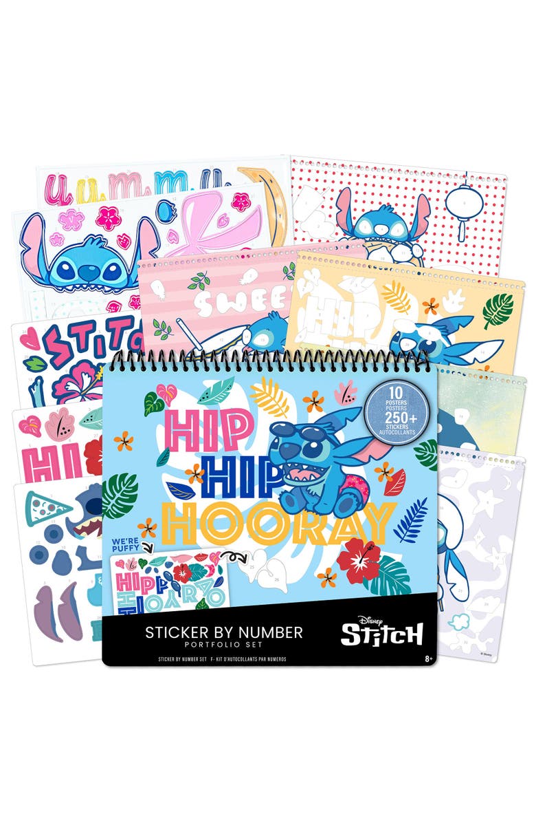 Fashion Angels Disney Stitch Sticker By Number Set 250+ Stickers, Main, color, Multicolored