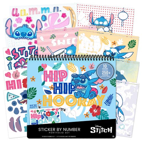 Disney Stitch Sticker By Number Set 250+ Stickers