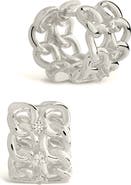 Sterling Forever Carleene CZ Huggie Hoop Earrings