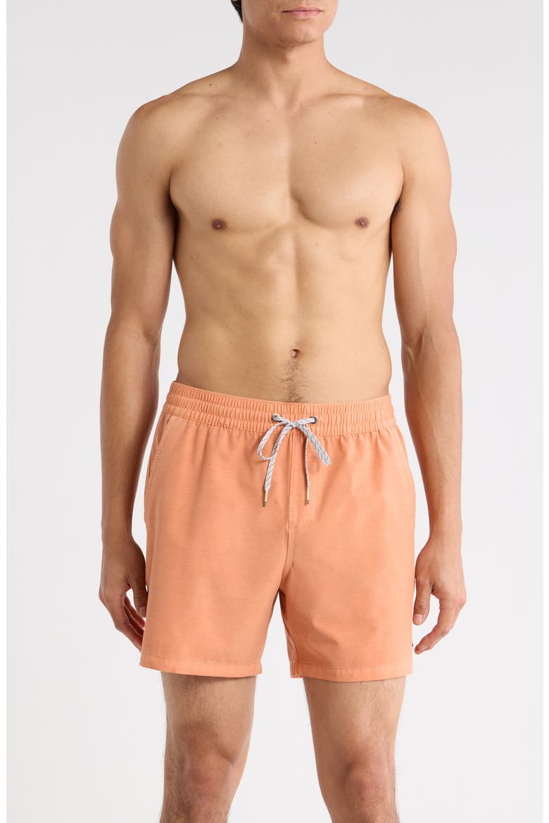 Every Other Day Swim Trunks, Main, color, CANTALOUPE