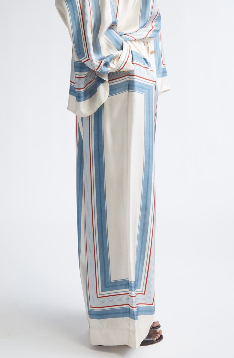 Zimmermann Stripe Silk Track Pants, Alternate, color, Ticking Stripe