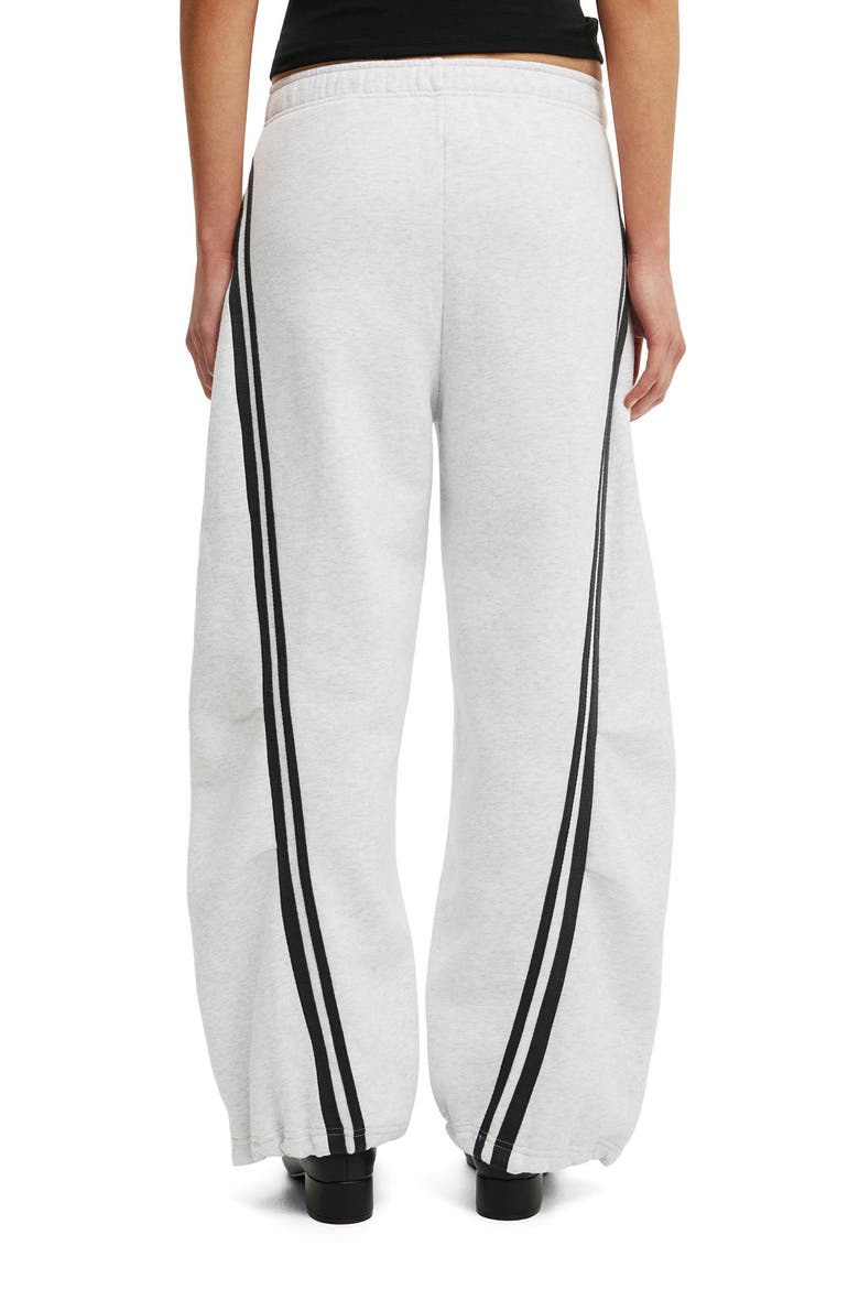 Women's Barrel Leg Sweatpant, Alternate, color, Light Grey Marle Taping