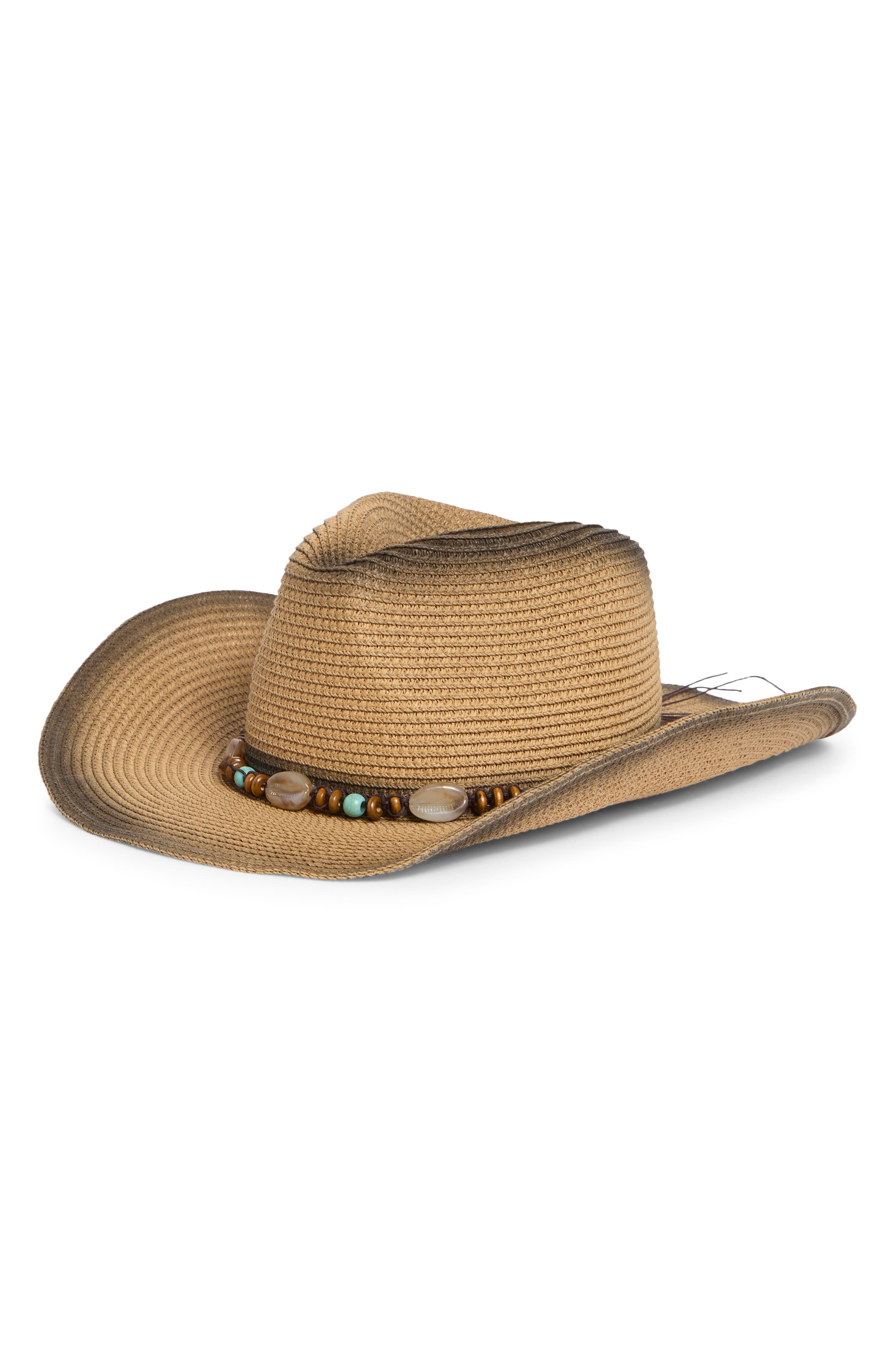 Tea Stained Straw Cowboy Hat