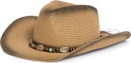 BUSBEE STYLE Tea Stained Straw Cowboy Hat