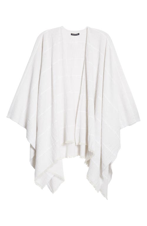 Eileen Fisher Gauze Poncho In White