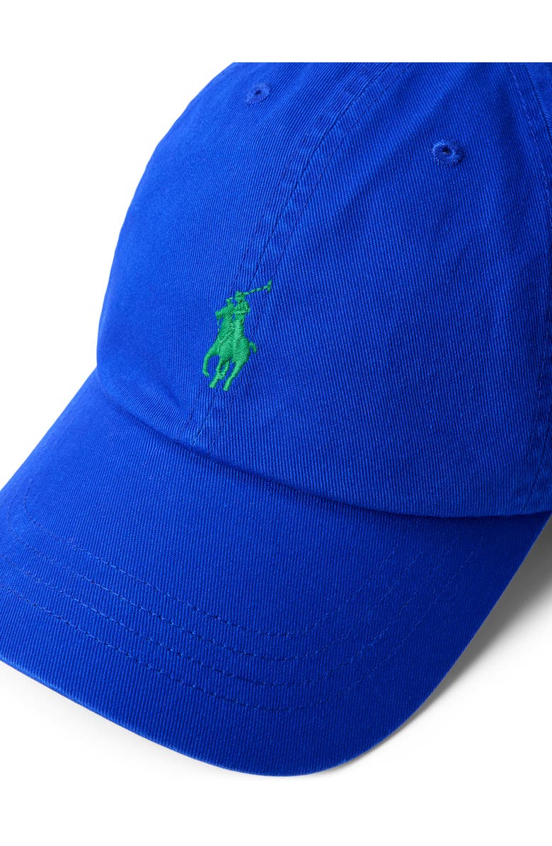 Polo Ralph Lauren The Iconic Cotton Chino Baseball Cap, Alternate, color, Pacific Royal/ C6133