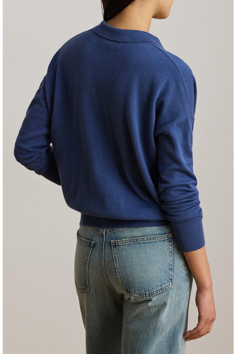 Johnny Collar Sweater, Alternate, color, INKY PURPLE
