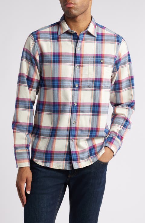 Canyon Beach Plaid Button-Up Shirt