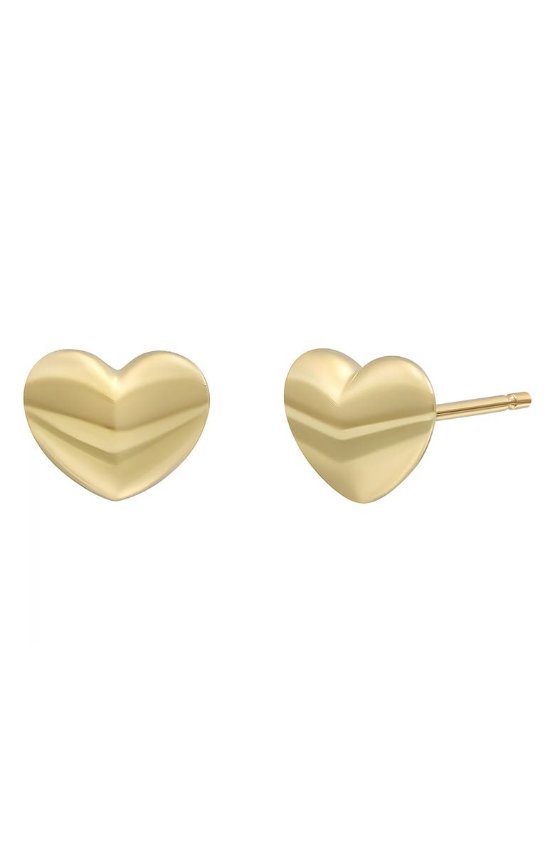 Bony Levy 14K Gold Heart Stud Earrings, Main, color, 14K Yellow Gold