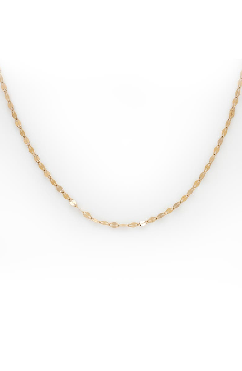 Local Eclectic Solid Gold Sparkle Link Chain Necklace, Main, color,