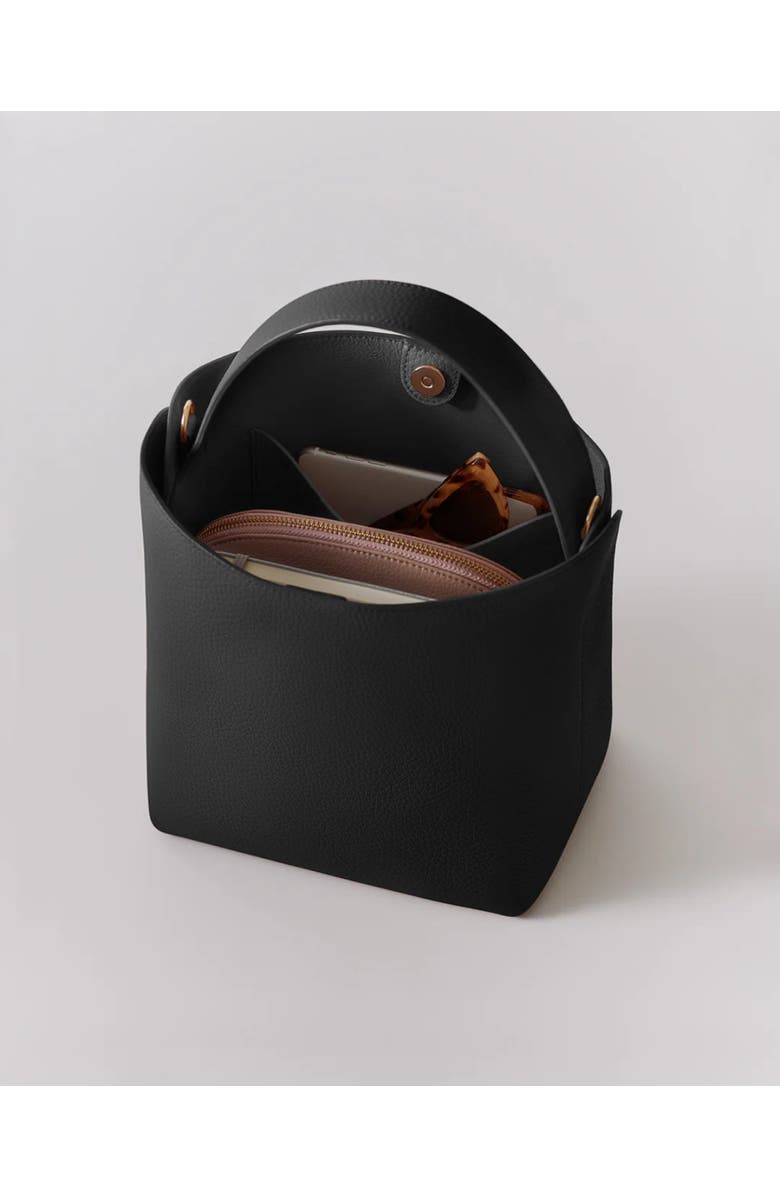 Cuyana Linea Bucket Bag, Alternate, color, Black