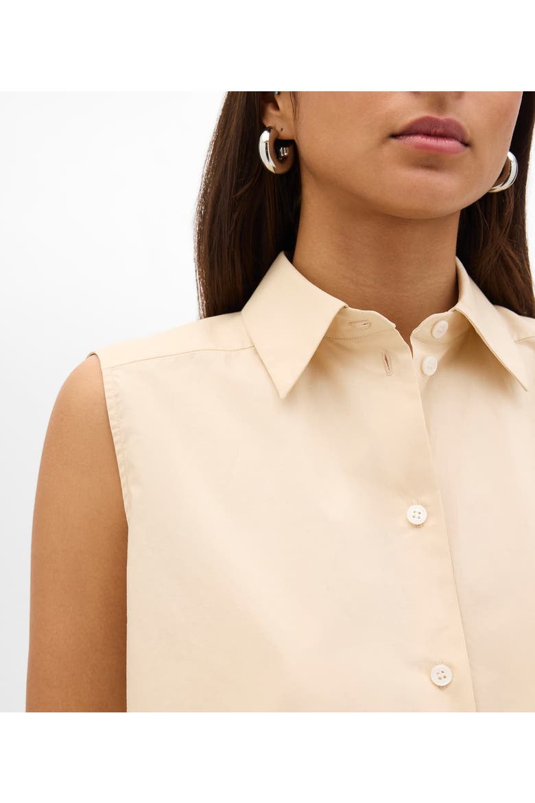 Cropped Sleeveless Shirt | Sand, Alternate, color, Sand