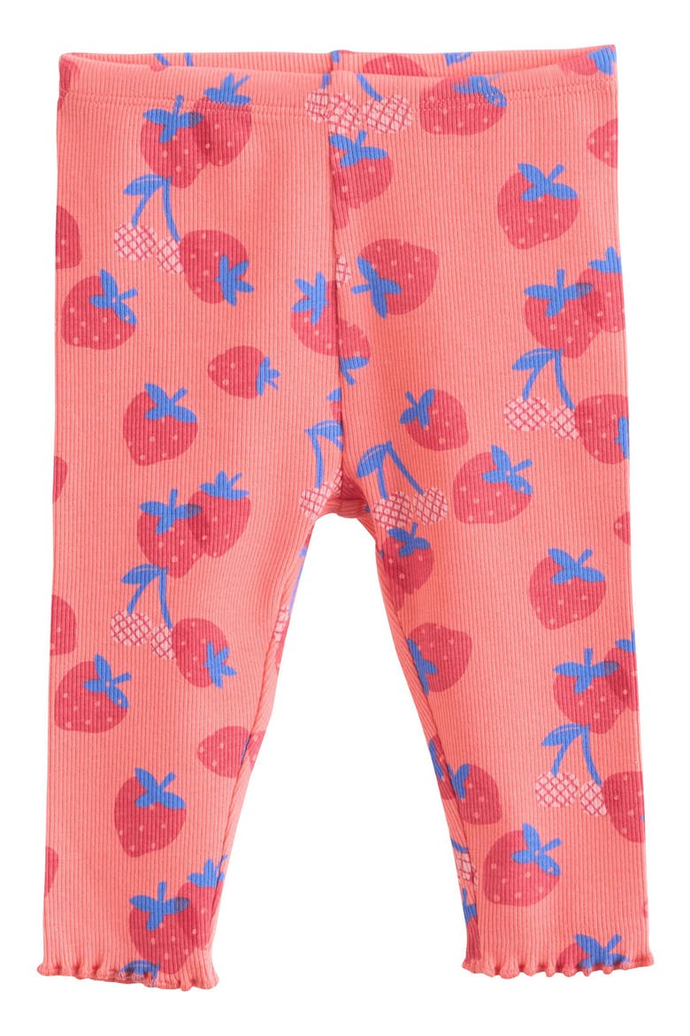 Fruit Print Top & Leggings Set, Alternate, color, RED