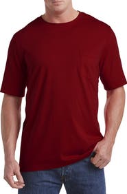 Harbor Bay by DXL Big & Tall Moisture-Wicking Pocket T-Shirt