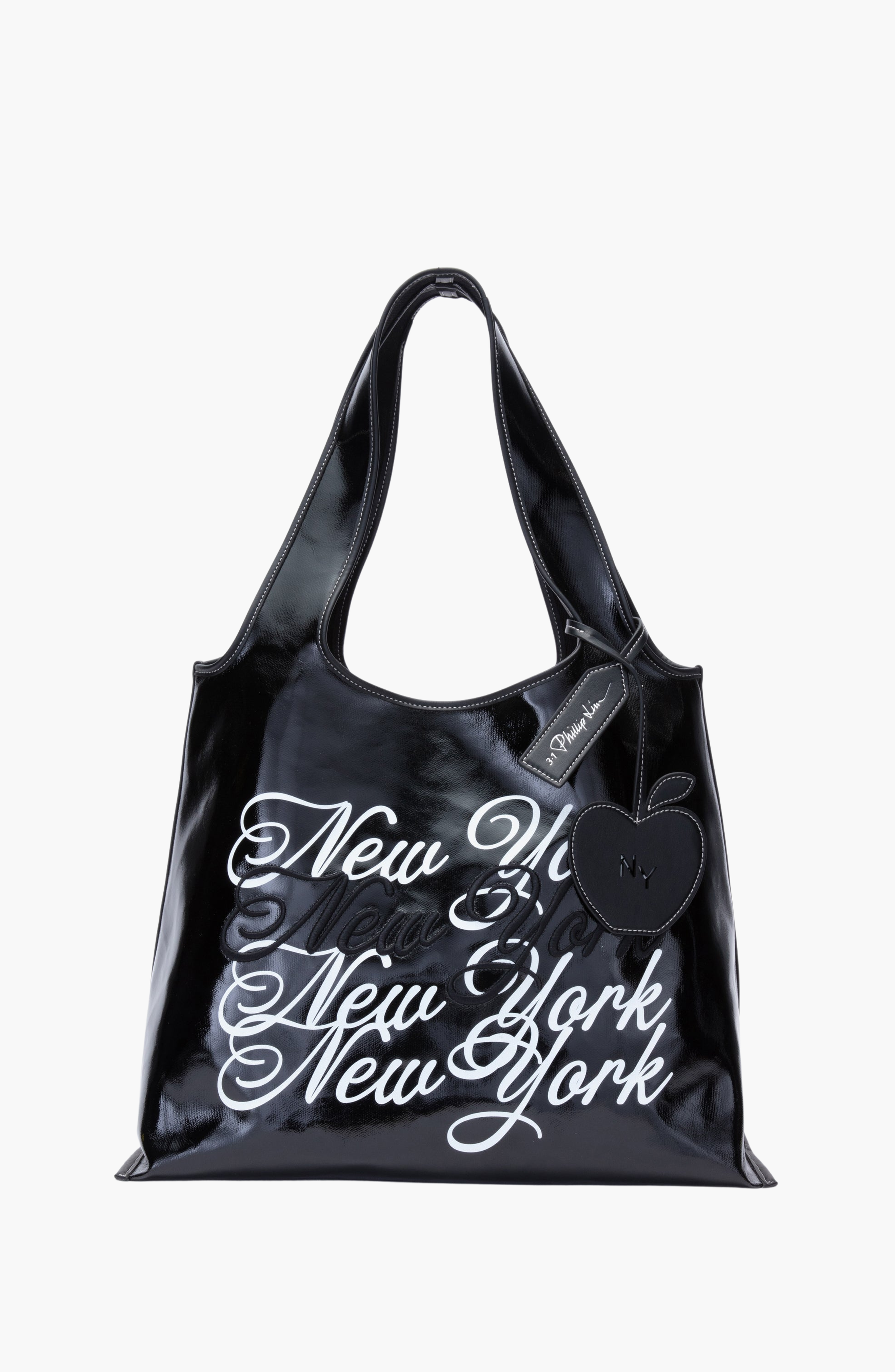 3.1 Phillip Lim We Are NY Market Tote Bag, Alternate, color, Black