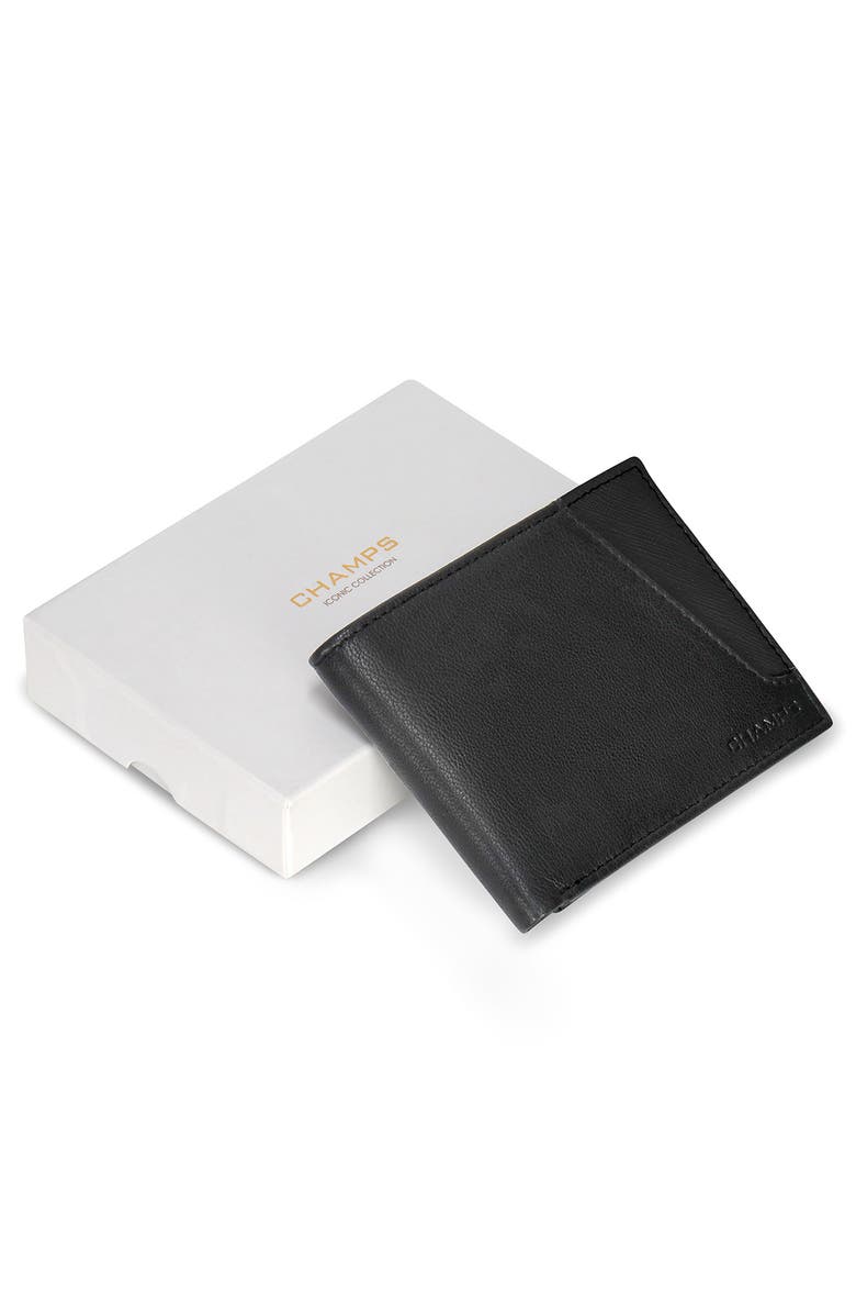 CHAMPS Iconic Bifold Wallet, Alternate, color, Black/ Black