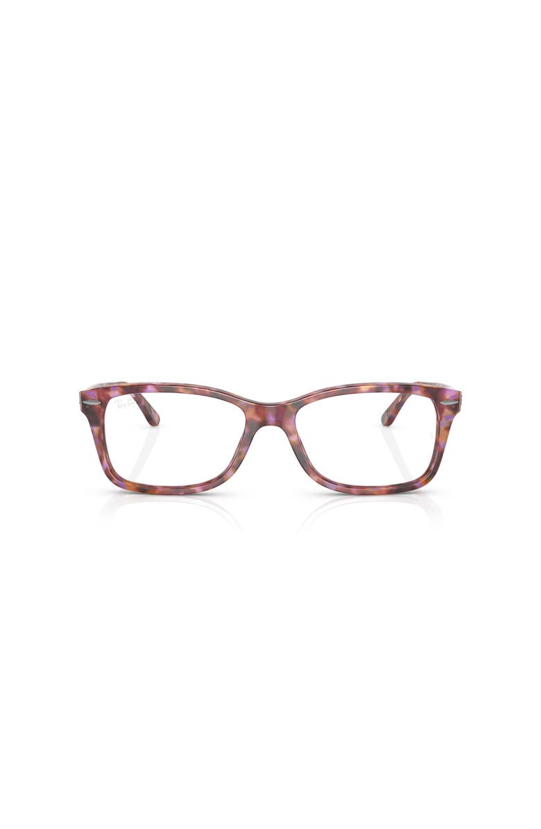 Ray-Ban 55mm Square optical glasses, Alternate, color, Red