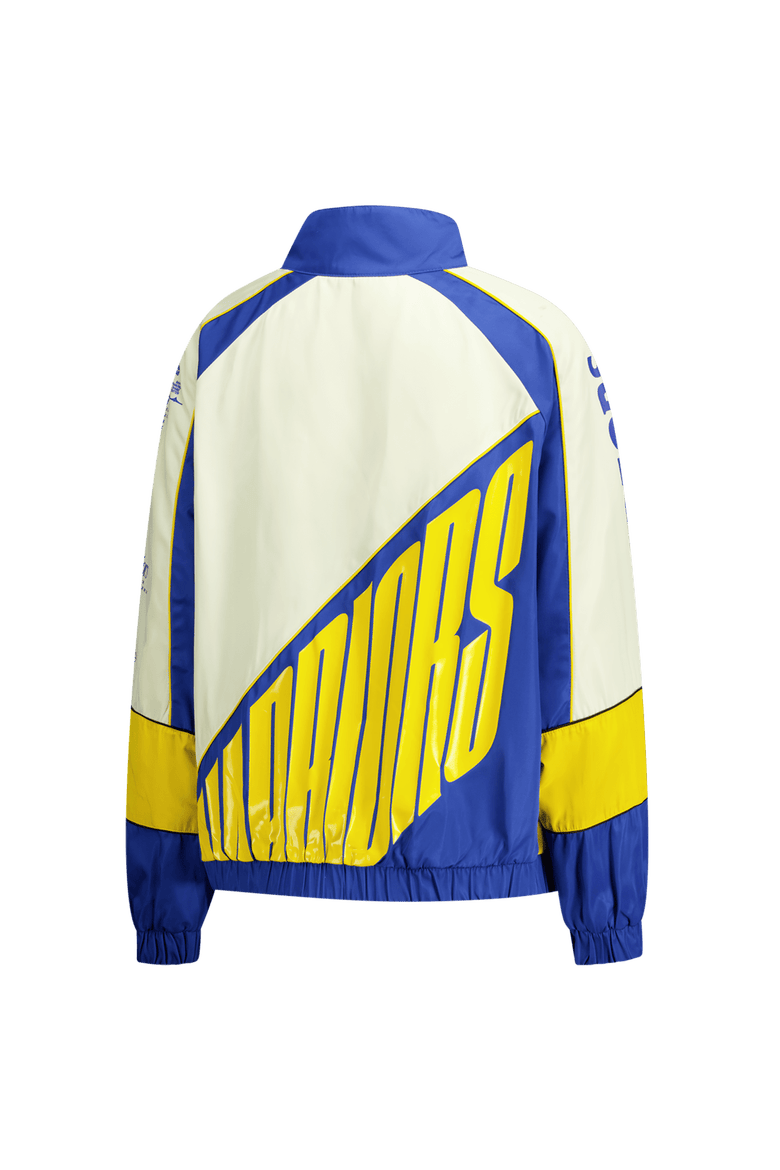 Unisex The Wild Collective Cream Golden State Warriors Oversized Raglan Full-Zip Track Jacket, Alternate, color, Cream