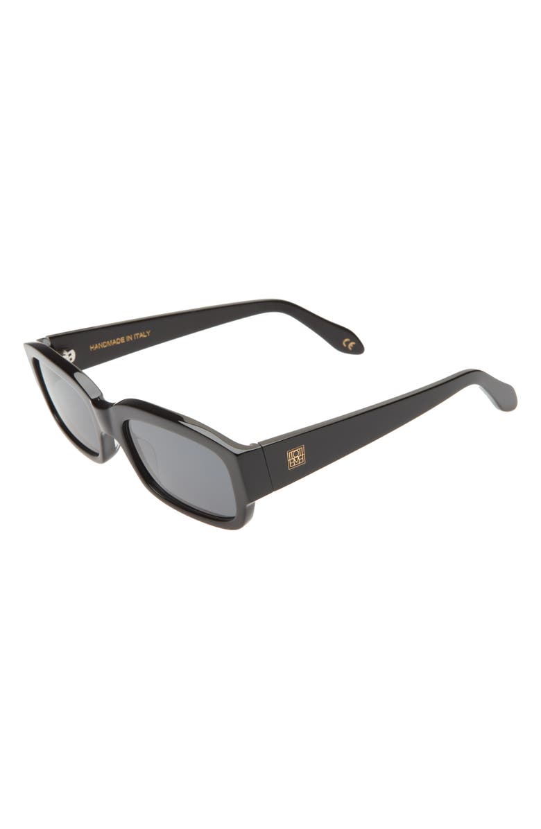 TOTEME The Regulars Rectangular Logo Sunglasses, Alternate, color,