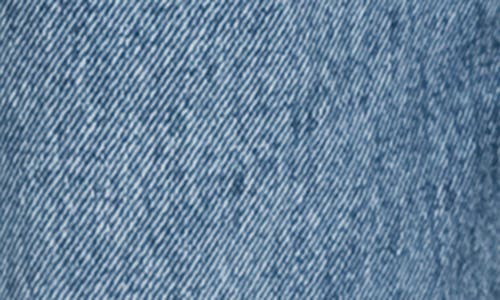 Princess Polly Fawcett Raw Hem High Waist Straight Leg Jeans In Blue