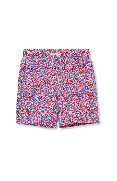 Boys Print Swim Trunks