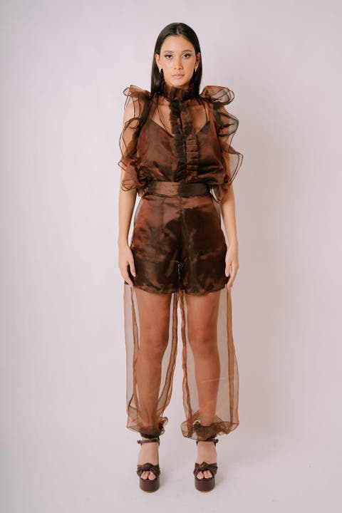 Sheer Organza Pants