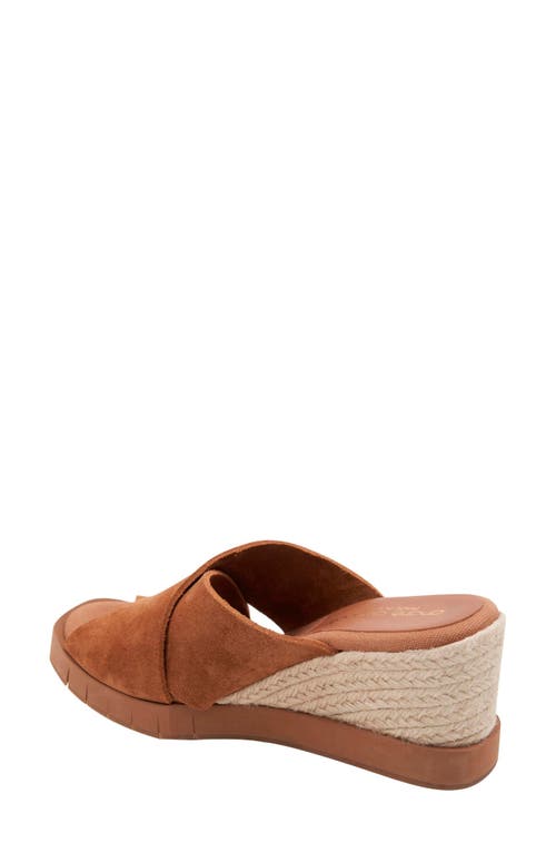 Andre Assous André Assous Filo Sole Motion Espadrille Wedge Slide Sandal In Cuero