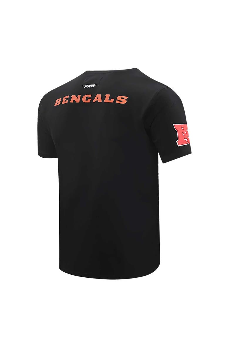 PRO STANDARD Men's Pro Standard Black Cincinnati Bengals Retro Striper T-Shirt, Alternate, color, Black