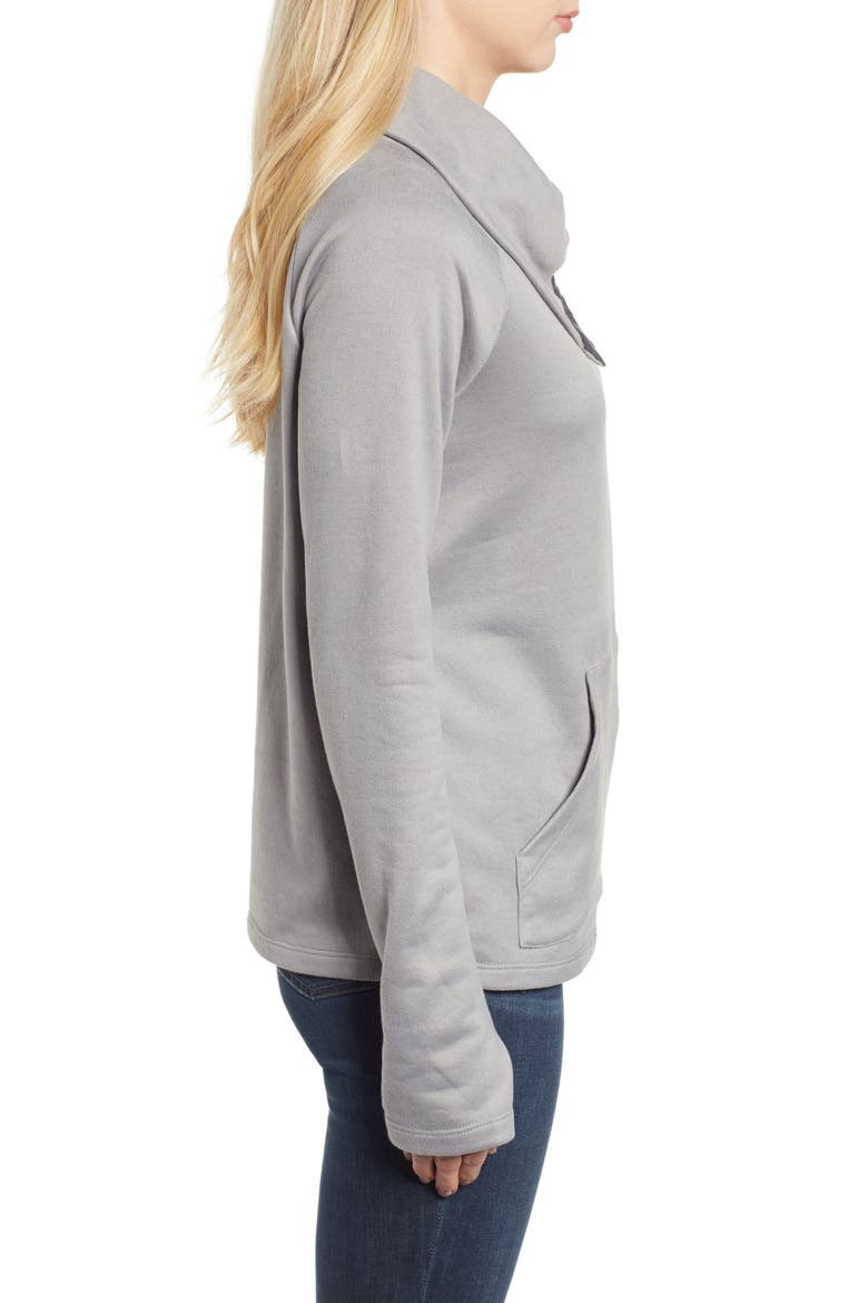 Gibson x Living in Yellow Judy Plush Fleece Pullover (Nordstrom Exclusive), Alternate, color, GREY