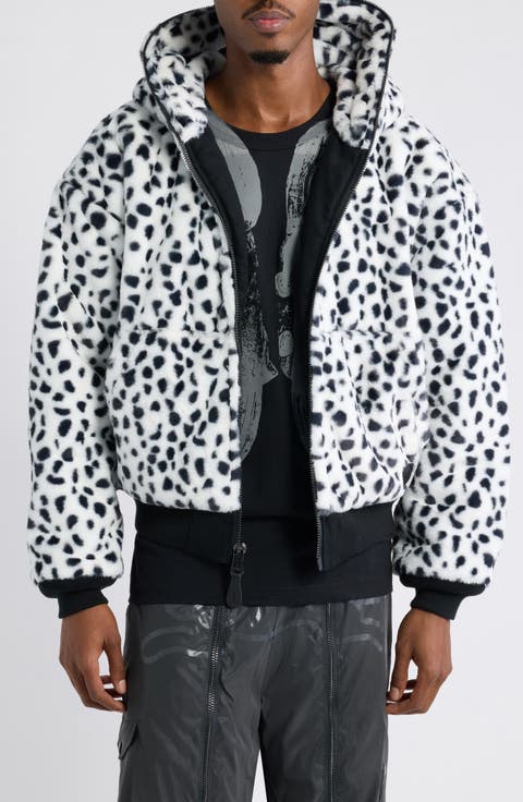 Faux Fur Collar Bomber Jacket
