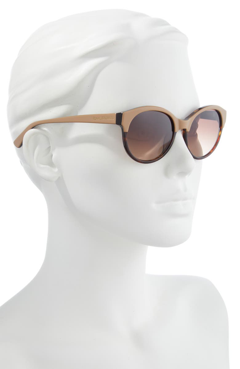 Isaac Mizrahi New York 52mm Round Sunglasses, Alternate, color, 