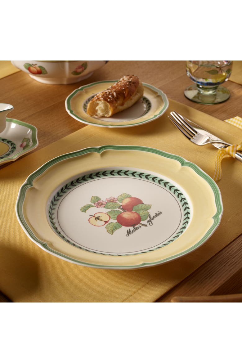 French Garden Valence Apple Dinner Plate, Alternate, color, white