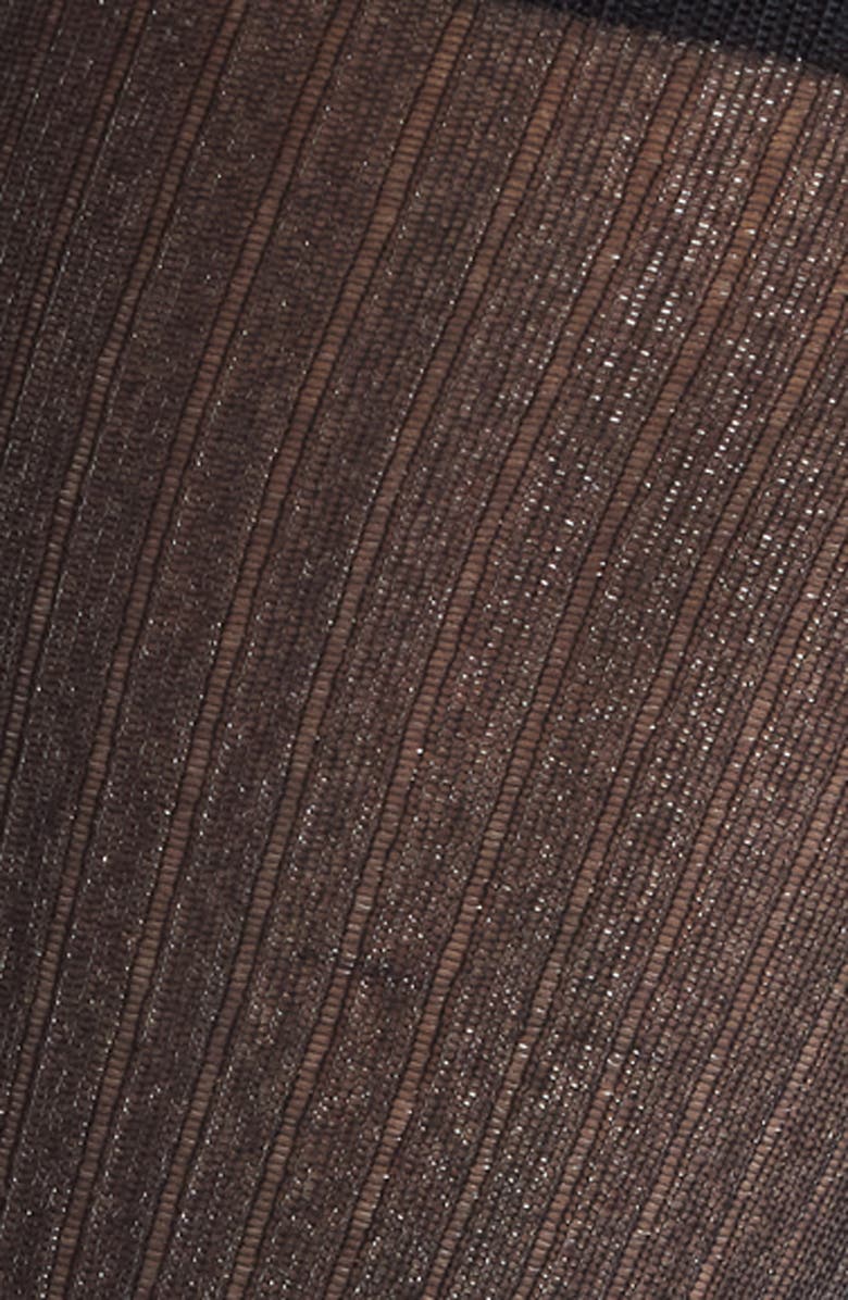 Nordstrom Sparkle Sheer Rib Knee Socks, Alternate, color, Black