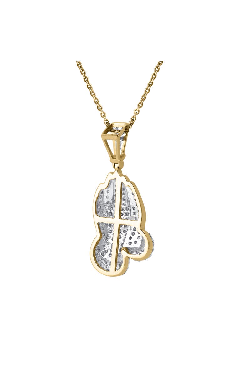 Amoria 10K Gold Diamond Pendant - 6.25 CT, Alternate, color, 10K Yellow Gold