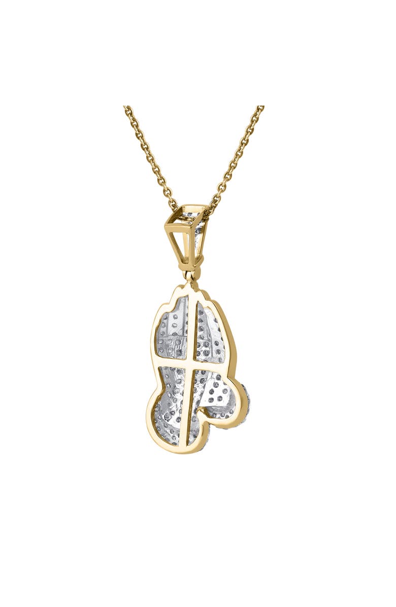 LuvMyJewelry Amoria 10K Gold Diamond Pendant - 6.25 CT, Alternate, color, 10K Yellow Gold