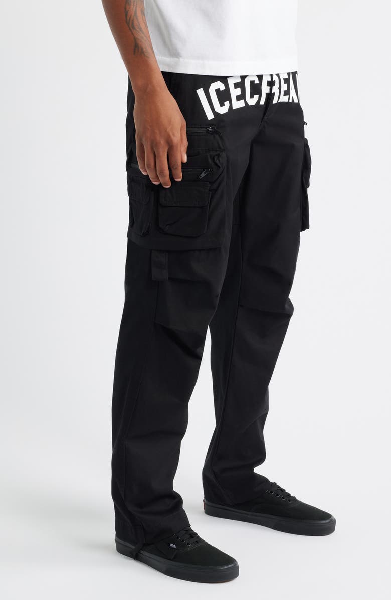 ICECREAM Coco Cargo Pants, Alternate, color, Black