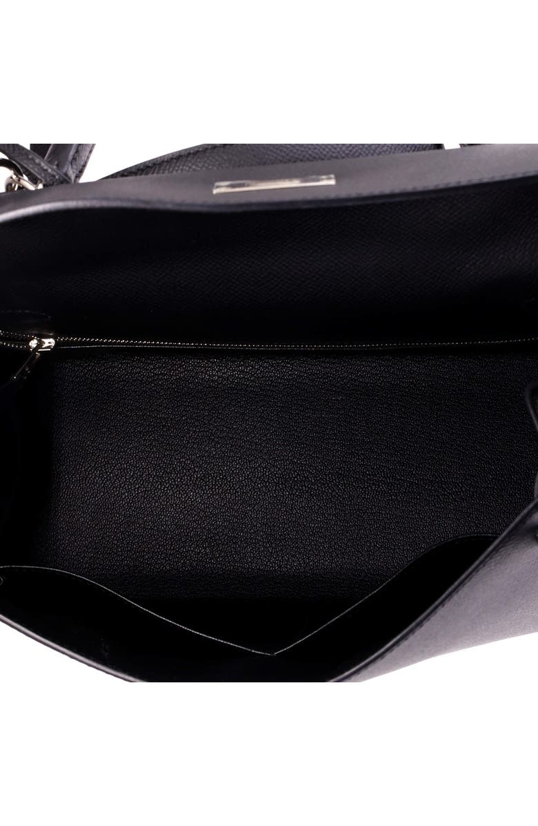 Pre-Owned Hermes Kelly Handbag Black Epsom with Palladium Hardware 28, Alternate, color, Noir