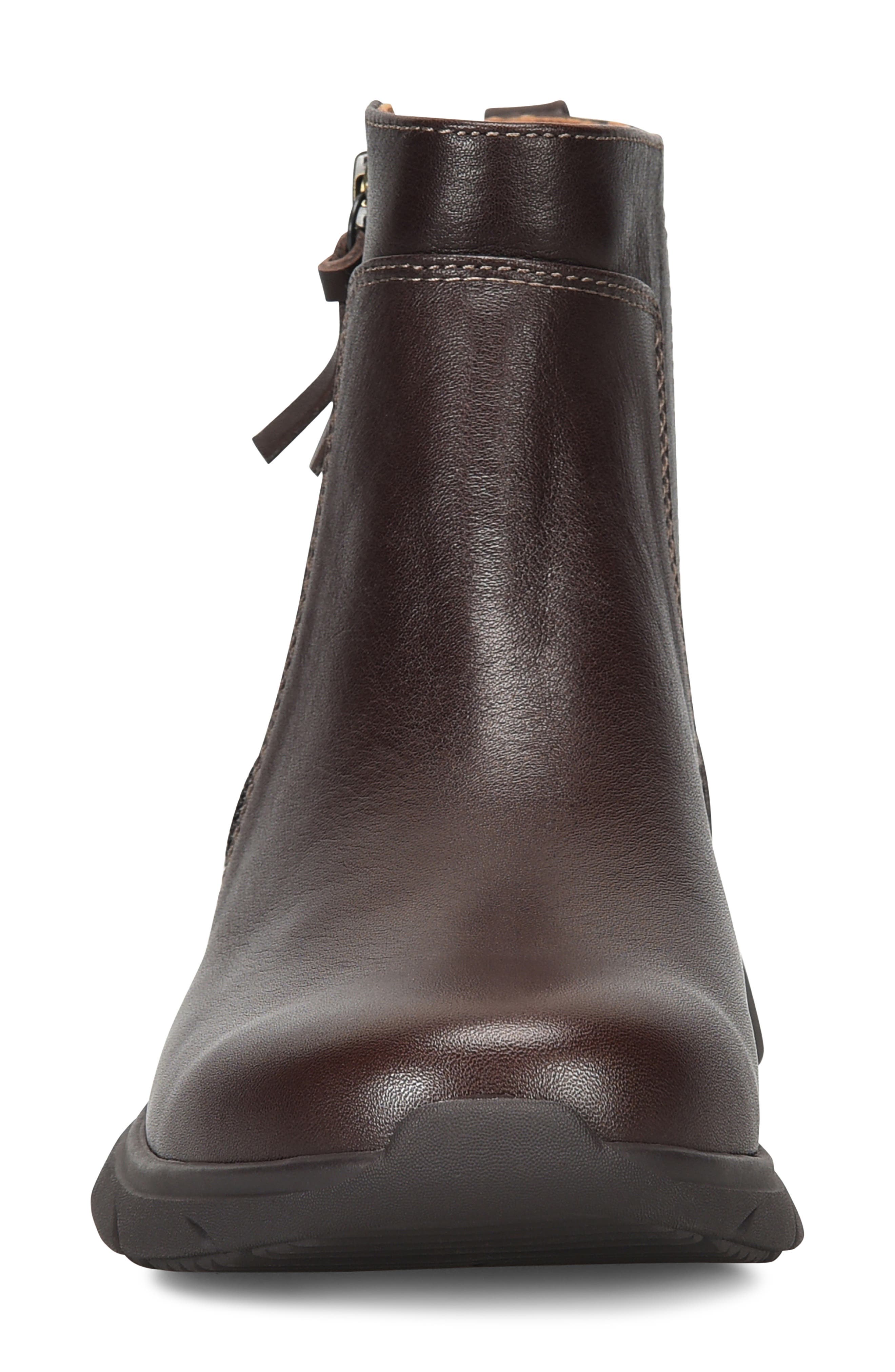 Comfortiva Maxine Water Resistant Bootie, Alternate, color, Chocolate