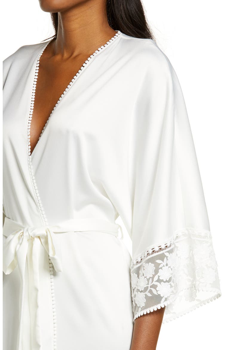 Kylie Charm Satin Wrap, Alternate, color, IVORY