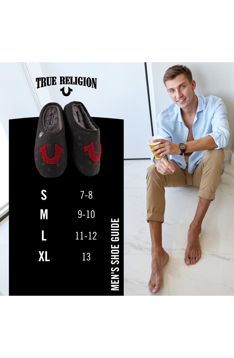 True Religion Indoor House Slippers, Alternate, color,