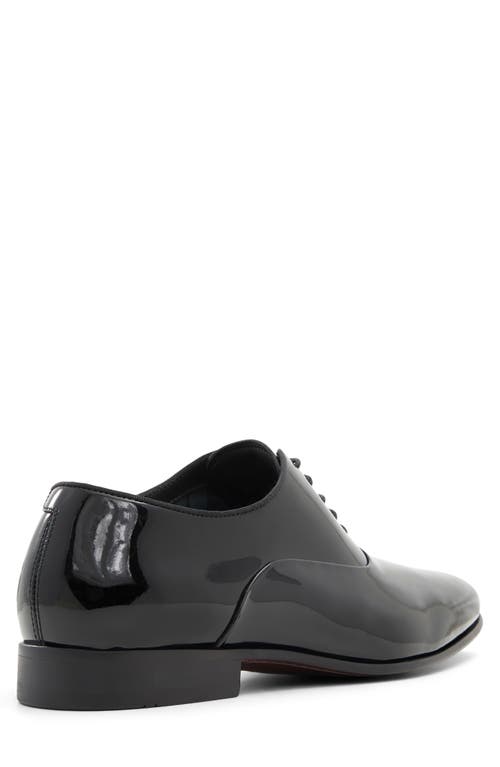 Brooks Brothers Pierce Patent Leather Oxford In Black